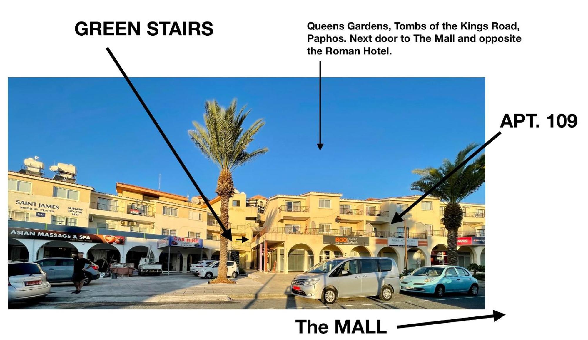 109 Queens Gardens, Paphos Apartment Exterior foto